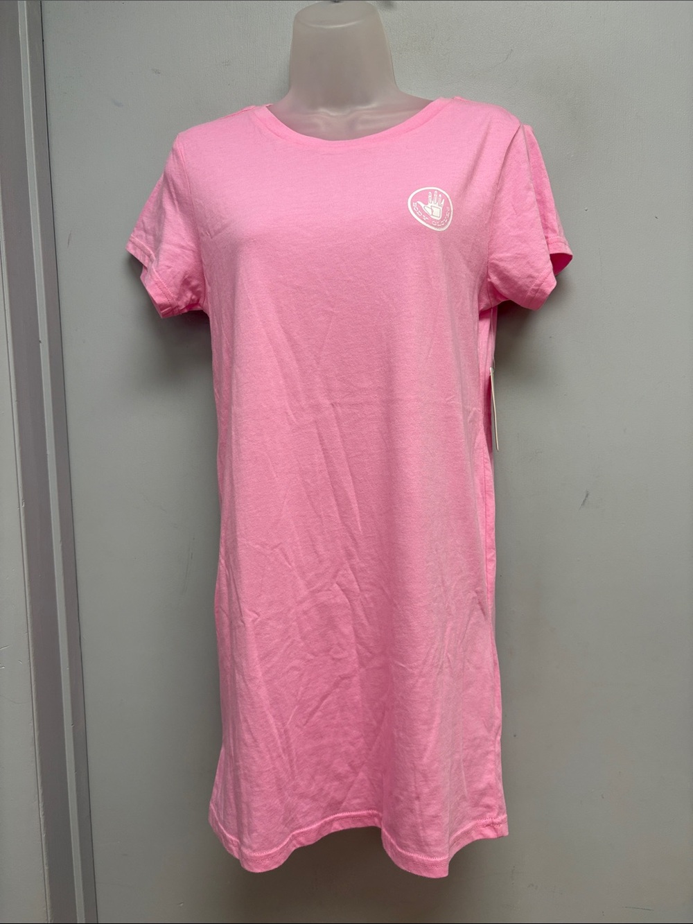Body Glove Brielle T-Shirt Dress Pitaya Heather Pink XS NWT